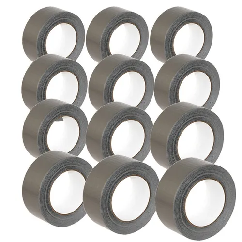 50m Panzertape, Panzerband, Gewebeband, Klebeband, Duct Tape, silber 12 x