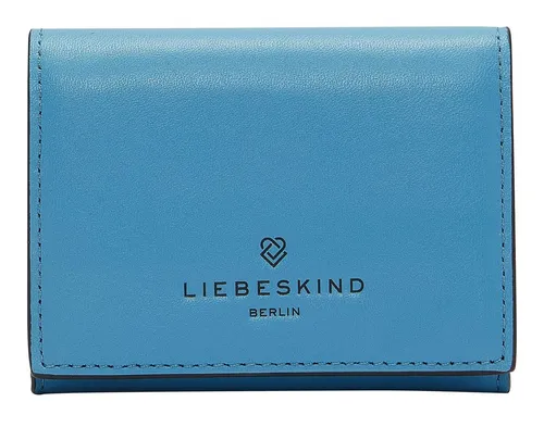 Liebeskind Berlin Damen Sadie Naplack Louisa Purse S in Horizon Blue - Damen-Geldbörse aus weichem, natürlich genarbtem Rindsleder mit RFID-Schutz, ideal für stilvolle Auftritte und sicheres Aufbewahren von Karten und Bargeld.