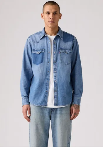 Levi's Herren Jeanshemd - The Vanisher, Gr. S - Herren-Freizeithemden aus 100% Baumwolle, washed und lässig geschnitten. Bequemes Jeanshemd mit Druckknopf-Verschluss und Brusttasche für einen stylischen Look.