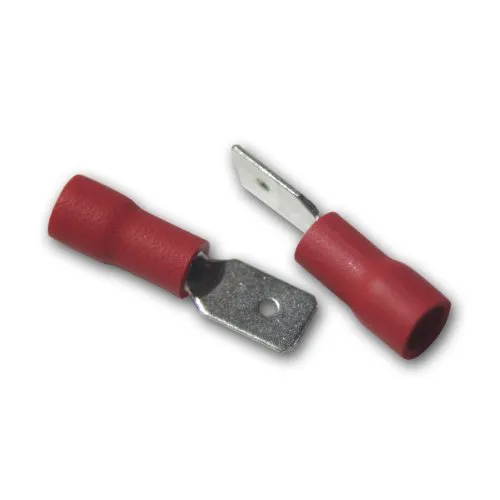 world-trading-net - 20 x Flachstecker Rot 4,8x0,5mm / 0,5-1,5mm²