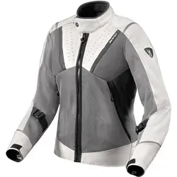 Revit Airwave 4 Damen Motorrad Textiljacke - Größe 38, schwarz-grau-silber - Motorradjacke mit 3D Netz-Protektorentaschen und SEESMART Level 1 Protektoren für optimale Sicherheit und Komfort beim Fahren.