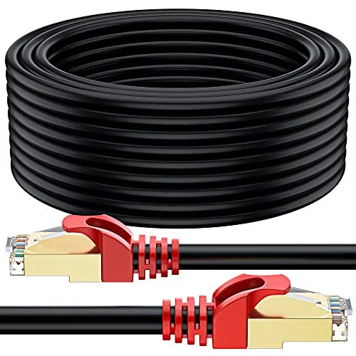 MutecPower 50m CAT 7 Außen Verwendung wasserdicht Direct Burial RJ45 Ethernet Netzwerkkabel