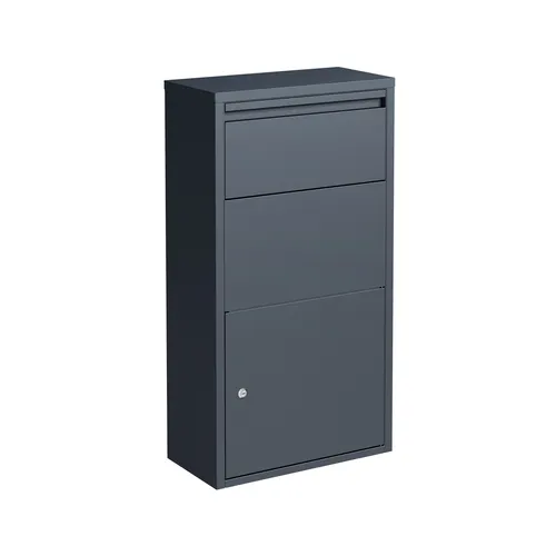relaxdays Paketbriefkasten M - Sicherer Empfang von Post und Paketen - Der elegante Paketbriefkasten M bietet sicheren und komfortablen Empfang für Briefe und Pakete, auch bei Abwesenheit. Wetterfest und abschließbar, ideal für den Außenbereich.