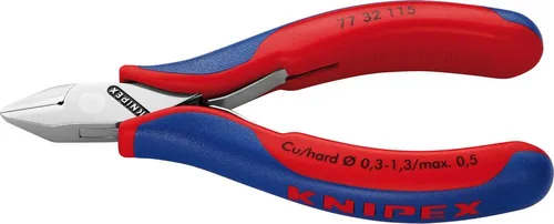 Knipex Elektronik-Seitenschneider 115 mm - Präzisions-Zange mit spitzem Kopf, ideal für feine Elektronikarbeiten und präzises Schneiden.