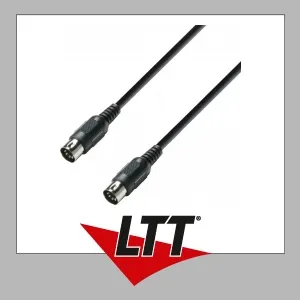 Adam Hall Cables K3 MIDI 0075 BLK MIDI Kabel 0,75 m schwarz