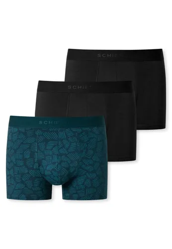 Schiesser Unterwäsche Boxershorts 95/5 Webgummibund blau uni/gemustert Herren - 3 Stück, Größe: 5 - Entdecken Sie ultimativen Tragekomfort mit unseren Boxershorts der Serie 95/5. Hergestellt aus hochwertiger Bio-Baumwolle und Elasthan bieten sie eine perfekte Passform. Praktisches 3er-Pack für den täglichen Bedarf.