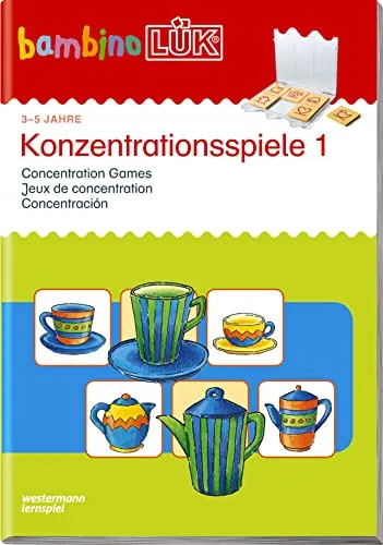 bambinoLÜK: 3/4/5 Jahre Konzentrationsspiele 1: Für Kinder ab 3 J (bambinoLÜK-Übungshefte: Kindergarten)