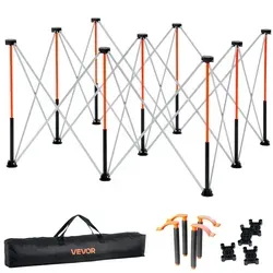 VEVOR tragbarer klappbarer Montageständer - Ständer mit 1589 kg Tragkraft, ideal für Werkstatt und Garage, schnell aufbaubar und platzsparend zusammenklappbar.