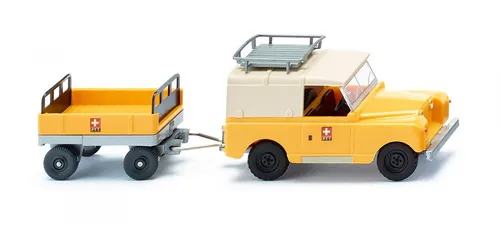 Wiking 1:87 010005 Land Rover mit Anhänger 