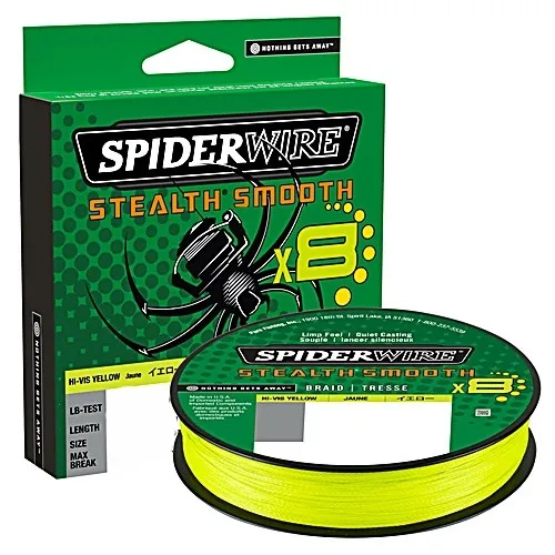 Spiderwire Stealth Smooth x8 Hi-Vis Yellow 0,13mm 300m von Spiderwire