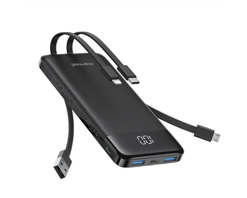 Charmast Powerbank W1148 10000mah black Stromadapter