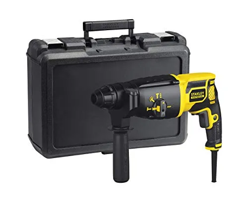 Stanley FME500K Fatmax Bohrhammer Kombihammer 750W - Bohrmaschinen für vielseitige Anwendungen, 3 Betriebsarten (Bohren, Hammerbohren, Meißeln) und ergonomisches Design für komfortables Arbeiten.
