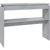 vidaXL Konsolentisch Grau Sonoma 102x30x80 cm - Drohnen Zubehör: Stilvoller Konsolentisch aus hochwertigem Holzwerkstoff, pflegeleicht und ideal zur Organisation Ihres Wohnraums.