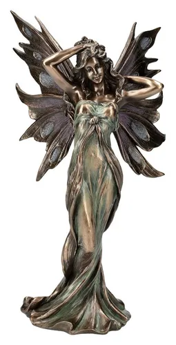 Figuren Shop GmbH Fantasy-Figur Elfen Figur streicht sich durchs Haar - Veronese - Fantasy Dekofigur