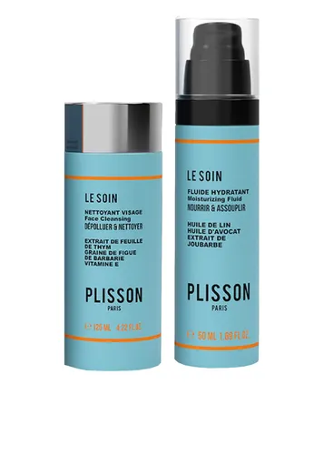 PLISSON 1808 Handsome Face Set für Männer - Das PLISSON 1808 Handsome Face Set bietet eine gründliche Reinigung und intensive Pflege für die Männerhaut. Enthält ein Reinigungsgel und ein Feuchtigkeitsfluid für eine frische und geschmeidige Haut.