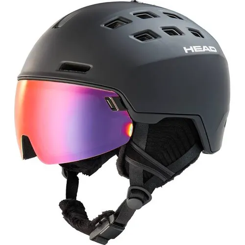 Head Skihelm Radar 5K Pola Black XL/XXL - Skihelme & Snowboardhelme mit integriertem Visier, bietet Komfort für Brillenträger und ein uneingeschränktes Blickfeld bei optimalem Schutz vor Wind und Wetter.