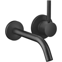 Dornbracht Meta Waschtisch-Wand-Einhandmischer schwarz matt von Dornbracht