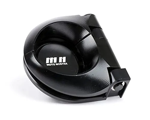 MOTO NOSTRA Gepäckhaken schwarz glanz, Aluminium CNC kompatibel für Vespa GT, GTS, GTV, GTL, S 50-300ccm