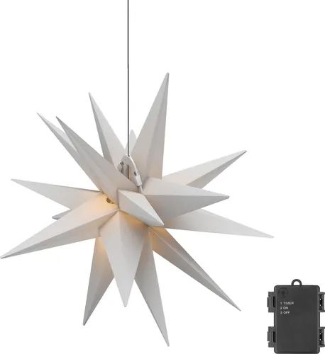 GOOBAY LED-Stern, 18 Zacken, 56cm, Outdoor, Timerfunktion, Batteriebetrieben