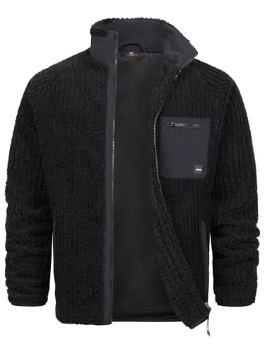 Indicode Herren INScotts Übergangsjacke mit Stehkragen & Reißverschluss | Herrenjacke für Männer Black, M