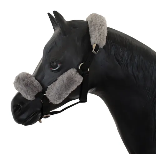 Engel Reitsport Reithalfter SET4 Lammfell Halfter Schoner - Genick, Nasen und Backenschoner, Lammfell