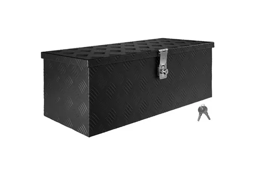Trucky Anhänger-Deichselbox D050 - Robuste Alu Werkzeugkasten für sicheren Transport - Transportboxen: Robuste Alu Box mit Überwurfschloss für sicheren Transport und optimale Laderaumnutzung. Ideal für Handwerker und Outdoor-Enthusiasten.