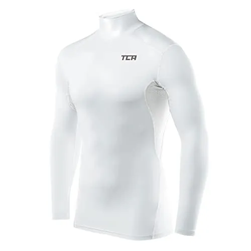 TCA Herren HyperFusion Kompressionsshirt - Atmungsaktiv & Schnell Trocknend - Kompressions-Shirt für Herren, ideal als Basisschicht für Sport und Training. Mit QuickDry-Technologie bleiben Sie trocken und leistungsfähig, selbst bei eisigen Bedingungen.