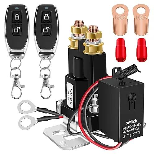 Batterie Trennschalter 12V mit Fernbedienung
