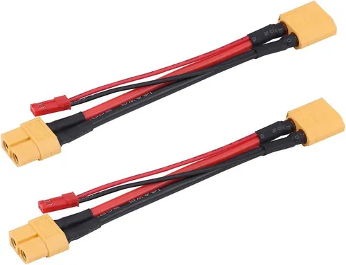 2er Set XT60 Adapterkabel 14AWG mit JST Stecker 22AWG für RC Modelle