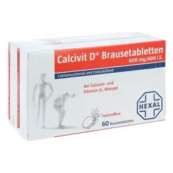 Calcivit D Brausetabletten 120 ST - Arzneimittel zur Unterstützung der Knochenstruktur, mit Calcium und Vitamin D3 zur Bekämpfung von Mangelzuständen und Osteoporose.