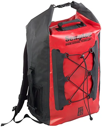 Semptec Wasserdichter Trekking-Rucksack 40L - Sonstige Rucksäcke, aus robuster Lkw-Plane gefertigt, bietet IPX6 Wasserschutz für Abenteuer bei jedem Wetter.