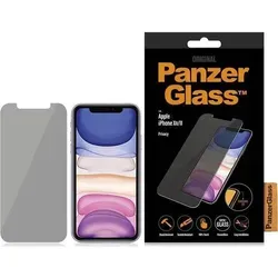 PanzerGlass Standard Privacy Displayschutzglas mit Blickschutz Apple iPhone 11, iPhone XR 1 St. Anti-Fingerprint, antibakteriell