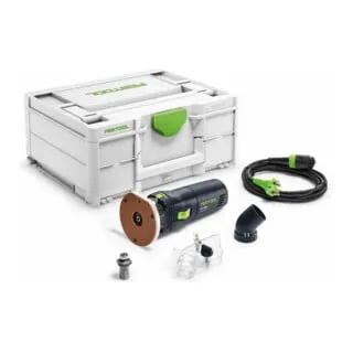 Festool Kantenfräse OFK 500 Q-Plus R3, 576225 - Fräsen für präzise Kantenbearbeitung, 450 W Leistung, 1/10 mm-genaue Frästiefe, ideal für saubere und splitterfreie Ergebnisse. Inkl. Abrundfräser und praktischen Transportkoffer.