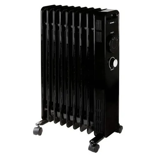 Domo Heizgerät DO7327R Öl-Radiator, 2000 Watt, 3 Heizstufen - Elektroheizungen, leistungsstarkes Standgerät mit Thermostat für individuelle Wärme und optimalen Komfort in jedem Raum.