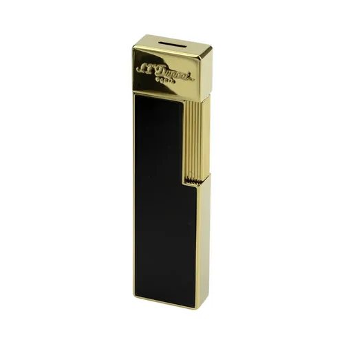 Produktbild ST Dupont Twiggy Jet Feuerzeug, SCHWARZ Lack/Gold, unbefüllt