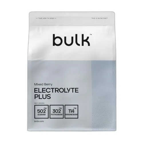 Bulk Elektrolyt Plus, Waldbeere, 420 g | 60 Portionen, Füllt Elektrolyte auf, Steigert die Hydration, Unterstützt Muskelfunktion & Leistung, Vegan
