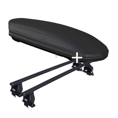 Dachbox MAA320L matt+Dachträger Tema für Buick Regal Sportback 4Tür ab 17