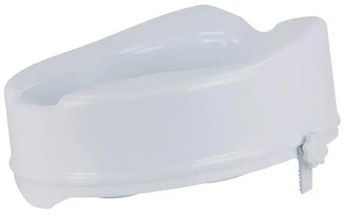 Rehaforum Medical Toiletten-Stuhl RFM - Toilettensitzerhöhung ohne Deckel - Medizinischer Bedarf, 10 cm Höhe für mehr Komfort und Sicherheit beim Toilettengang.
