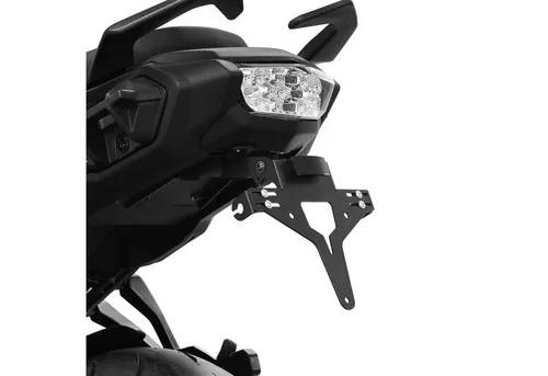ZIEGER Kennzeichenhalter für Suzuki GSX-S1000 GT - Schwarz - Motorradzubehör mit umfassendem Montageset und zusätzlicher Trio-Kennzeichenbeleuchtung für optimale Sichtbarkeit und Sicherheit.