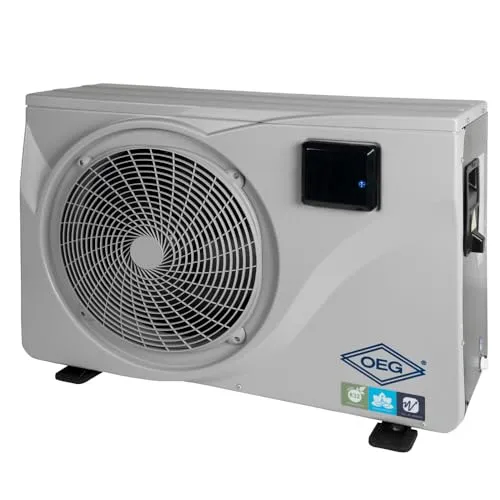 OEG Pool Wärmepumpe 7,0 kW mit Invertertechnik - Heizpumpen für Pools mit innovativer Inverter-Technologie für bis zu 80 % weniger Energieverbrauch. Ideal für effizientes Heizen und Kühlen des Poolwassers, inklusive WiFi-Steuerung über kostenlose App.
