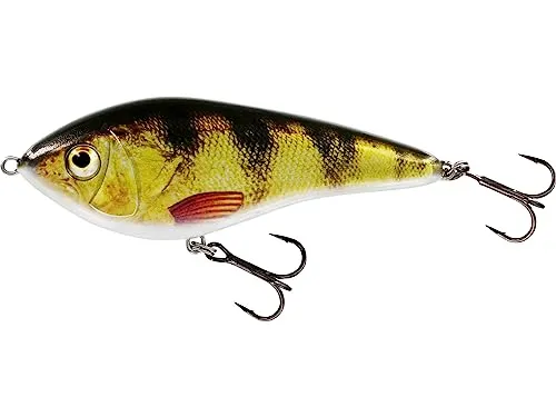 Westin Swim Glidebait - Jerkbait, Farbe:Real Perch, Länge/Gewicht/Schwimmverhalten:12cm / 58g / sinkend