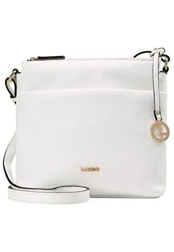 L. CREDI Umhängetasche Crossbodybag in Weiß - Stylische Crossbodybag aus hochwertigem Polyurethan mit verstellbarem Schulterriemen. Ideal für den Alltag, bietet sie ausreichend Platz für Ihre Essentials.