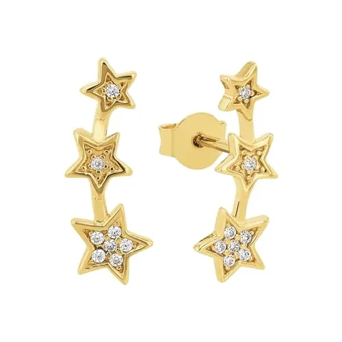 Amor Paar Ohrstecker Sternchen 2022094 mit Zirkonia von Amor