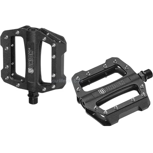UNION SP-1300 Pedal - Plattformpedal für Mountainbike und Dirt Jump, leicht mit nur 414 g und langlebigen Nadellagern für optimale Performance.