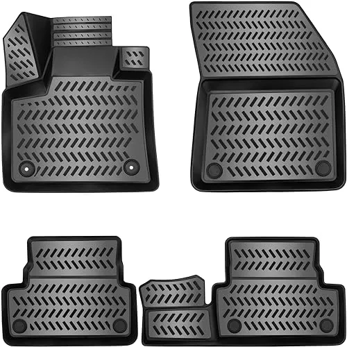 Design 3D Gummimatten Set für CITROËN C5 AIRCROSS ab 2018 - Antirutschmatten mit maßgeschneiderter Passform für CITROËN C5 AIRCROSS ab 2018. Extra hoher Rand schützt zuverlässig vor Schmutz und Flüssigkeiten. Strapazierfähig, pflegeleicht und umweltfreundlich.