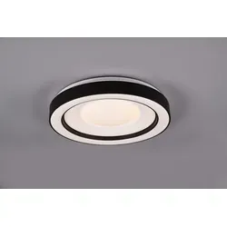 Trio R65091032 LED Deckenleuchte Arco 1x22w | 2500lm | 2700K-6000K | RGB - dimmbare, Speicherfunktion, Fernbedienung, Nachtmodus, Stellar-Effekt, schwarz