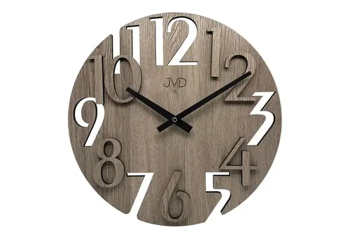 JVD Wanduhr HT113.1 in braun von JVD