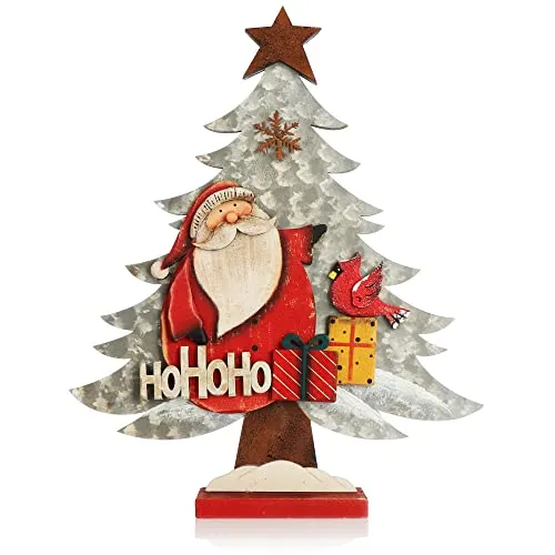 com-four® Dekorativer Aufsteller für Weihnachten
