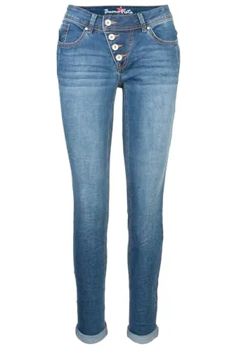 Buena Vista Jeans Malibu Stretch in Blau, Größe XS - Jeans in internationaler Größe für optimale Passform und Tragekomfort. Robuster 10 oz Denim sorgt für hohe Haltbarkeit und Style.