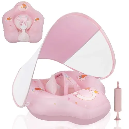 LOOWARTS Baby Schwimmring mit Sonnendach von LOOWARTS